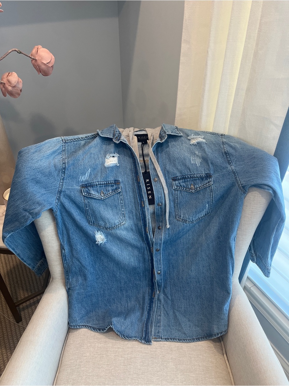 NWT Risen Jean Shacket Size S